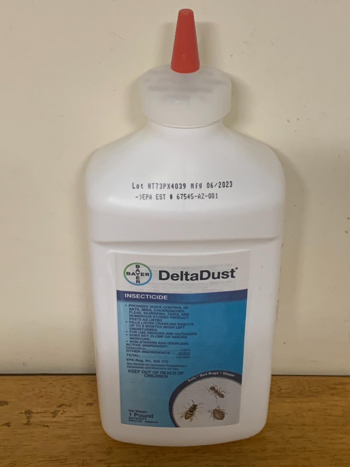 BAYER DELTA DUST 1lb, Insect Control Silverfish Bedbugs Bees Roaches,Ants & More