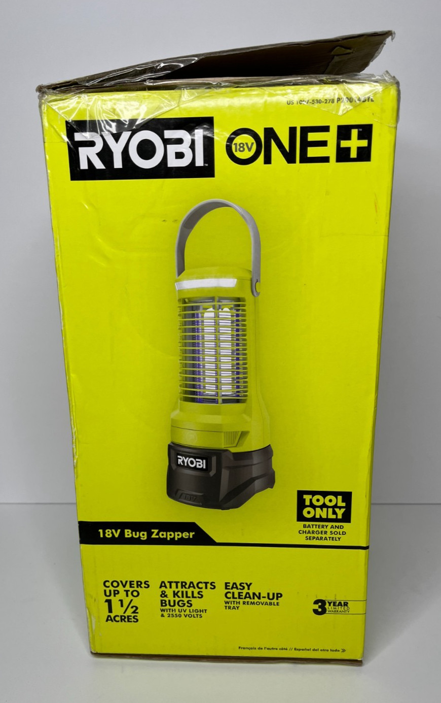 Ryobi ONE+ 18-Volt Cordless Bug Zapper with LED Light P29140 (Tool Only)