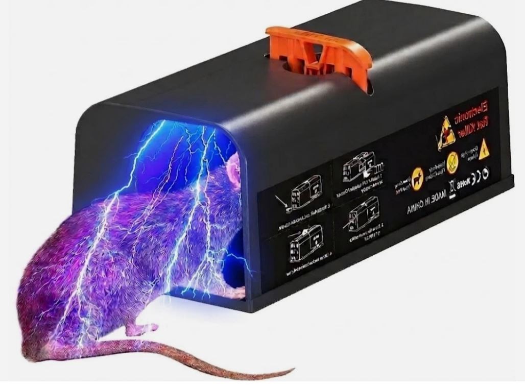 Upgraded Electronic Mouse Trap Control Kill Big Rat Pest Electric Rodent Zapper