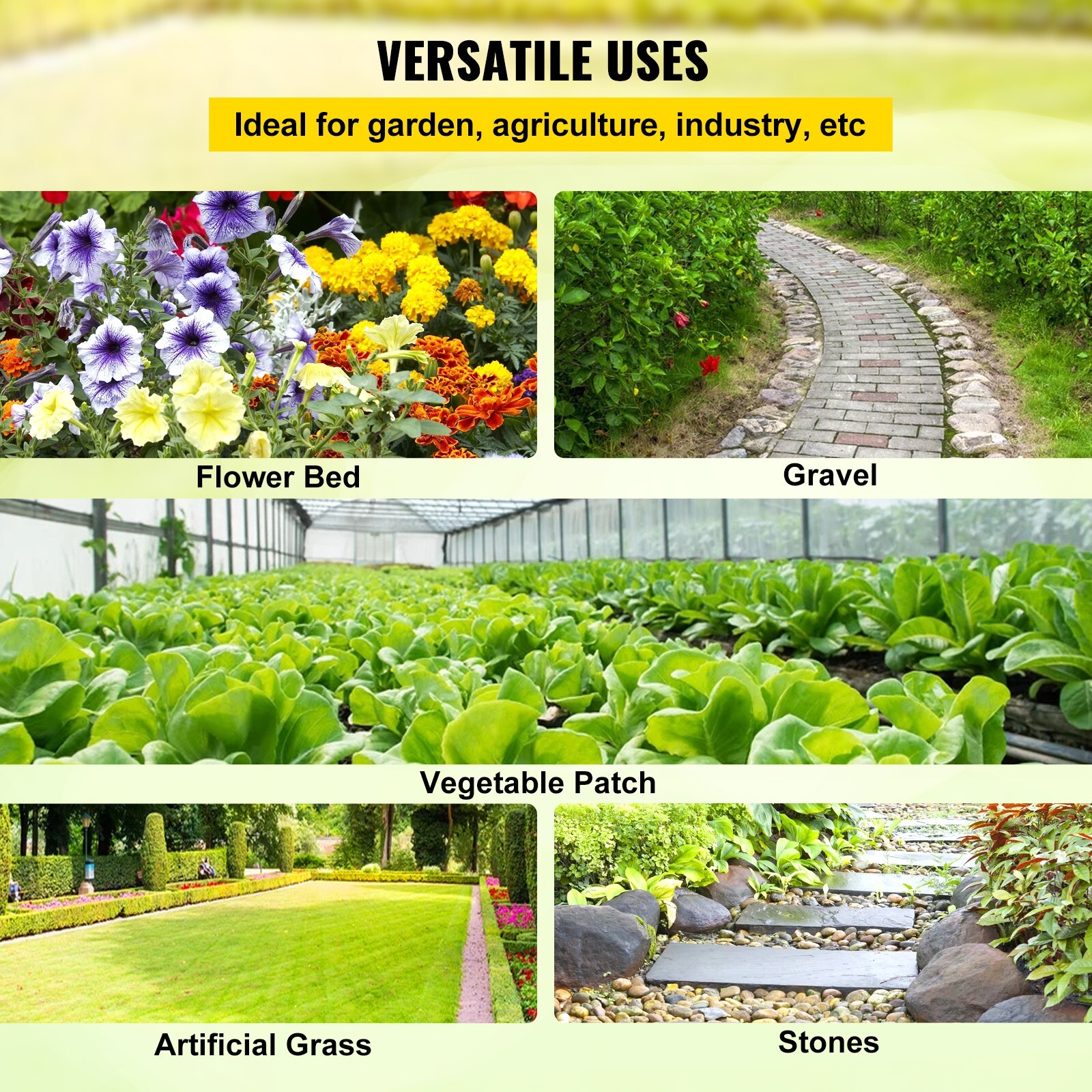 4′ x 300′ Woven Weed Barrier Landscape Fabric Ground Cover 5.8oz Weed Control