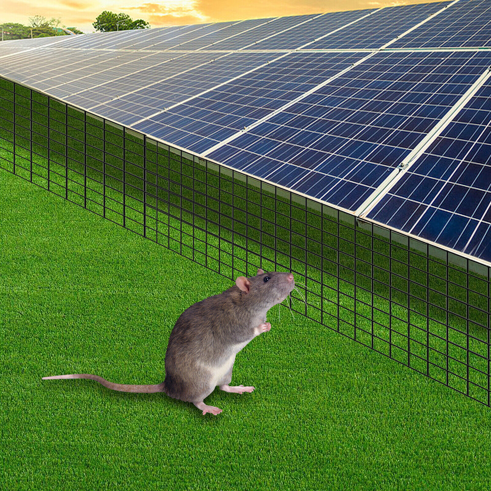 PVC Welded Mesh Roof Pigeon Net 6/8in x100ft Solar Panel Bird Wire Guard Kit NEW