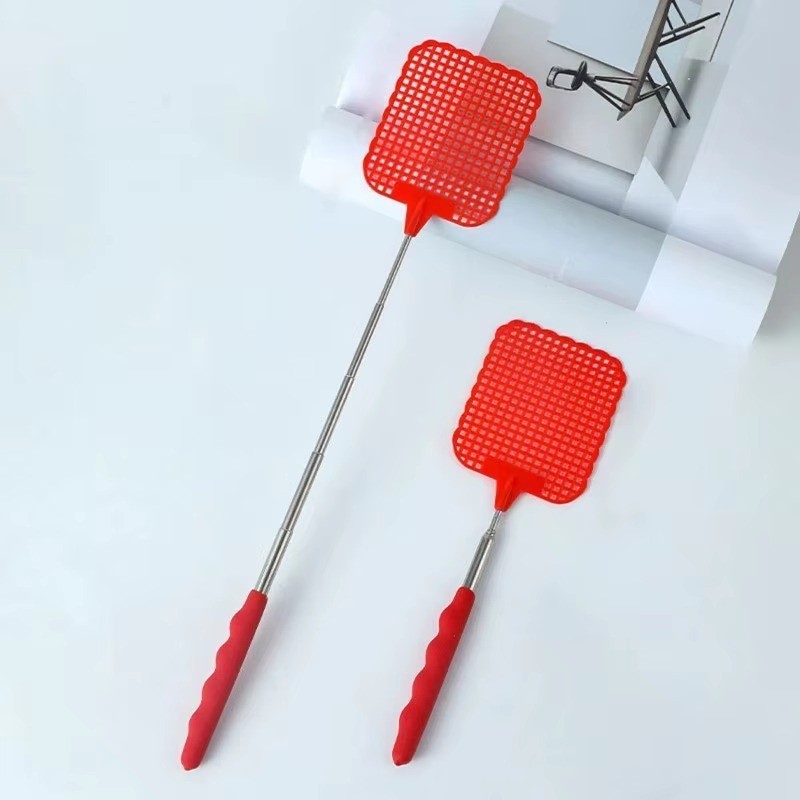 2 Pack Retractable Fly Swatter Extendable Mosquito Bug Insect Swatter Heavy Duty
