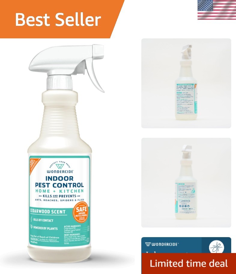 Indoor Pest Control Spray for Home and Kitchen – Ant, Roach, Spider, Fly, Fle…