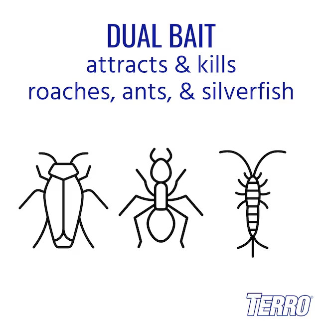 TERRO Ant and Roach 1.72 -fl oz Ready to use Roach bait station 4 -Pack