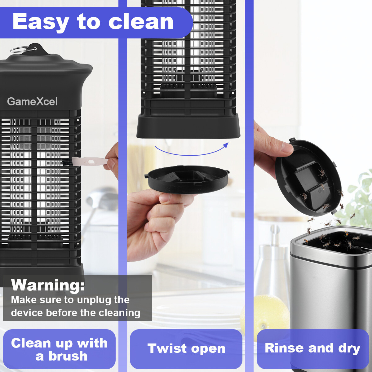 Bug Zapper Electric Mosquito Zapper Mosquito Killer Insect Fly Traps UV Insect