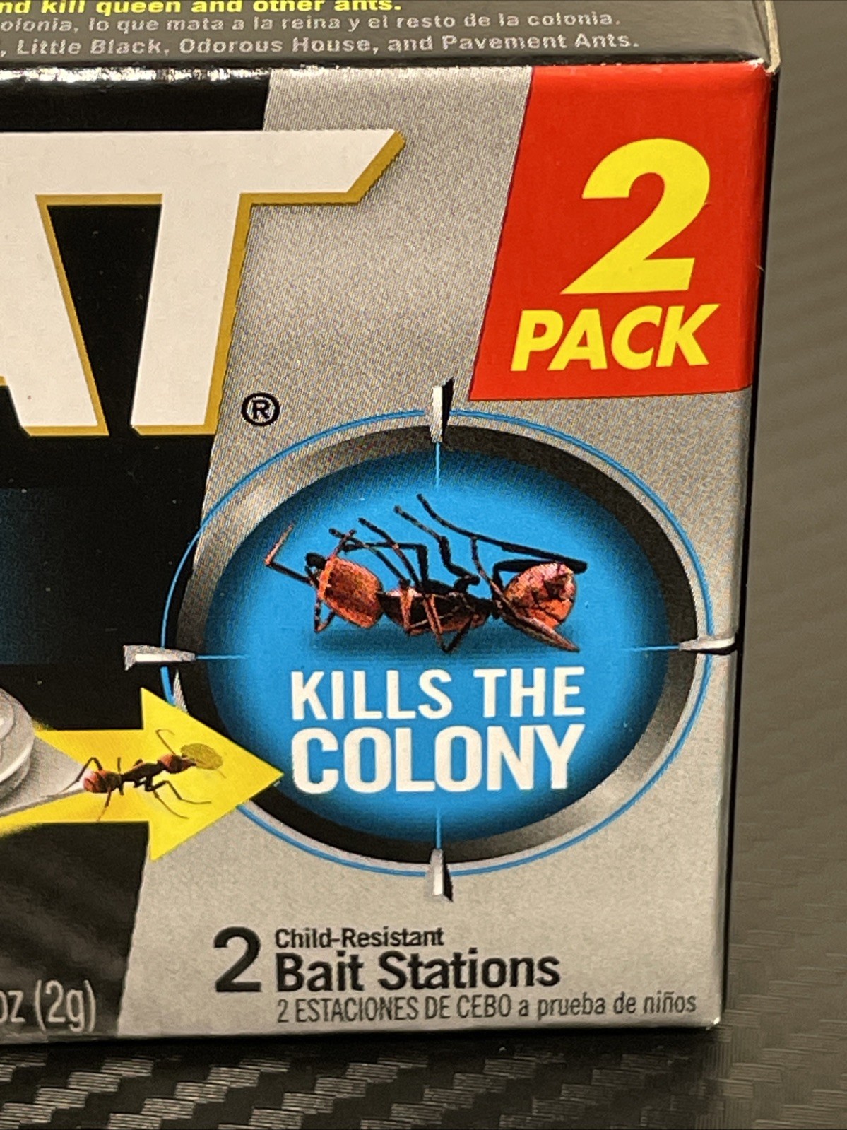 Combat Ant Killing Bait Stations 4 Stations Total Lot Of 2 New