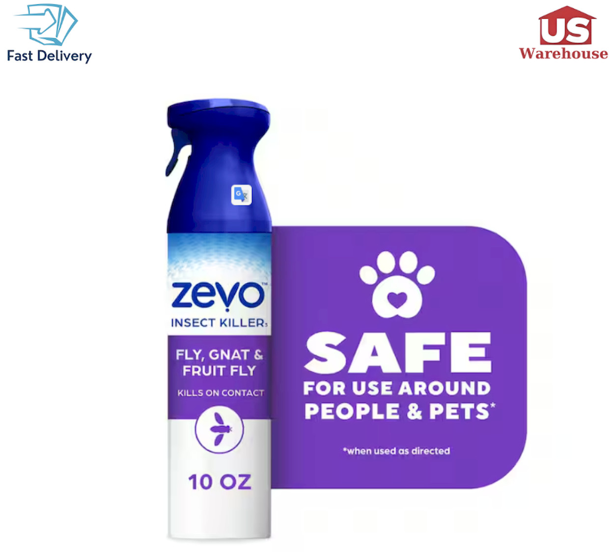 ZEVO 10 oz. Fly, Gnat and Fruit Fly Insect Killer Spray
