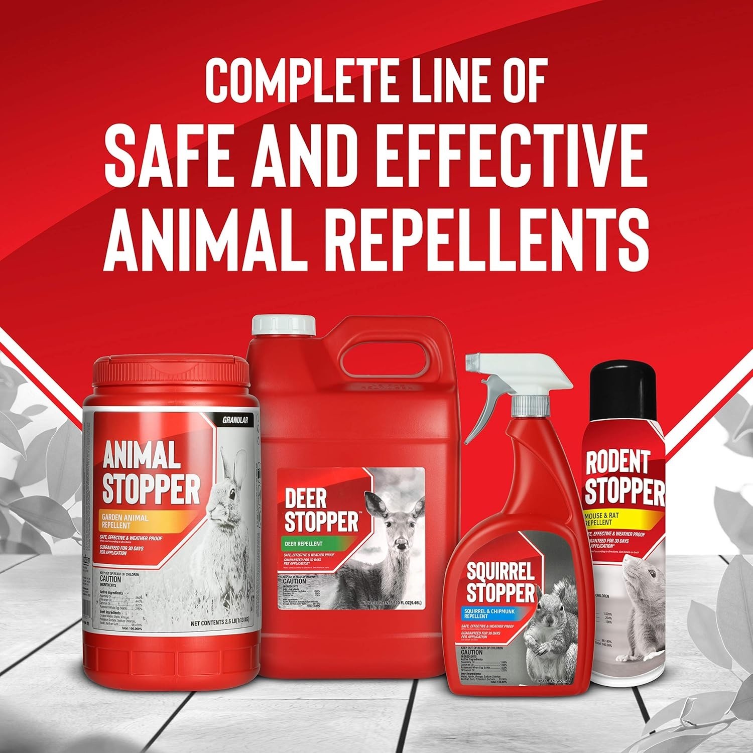 32 oz Animal Stopper Liquid – All-Natural Garden Repellent with Pleasant Scent