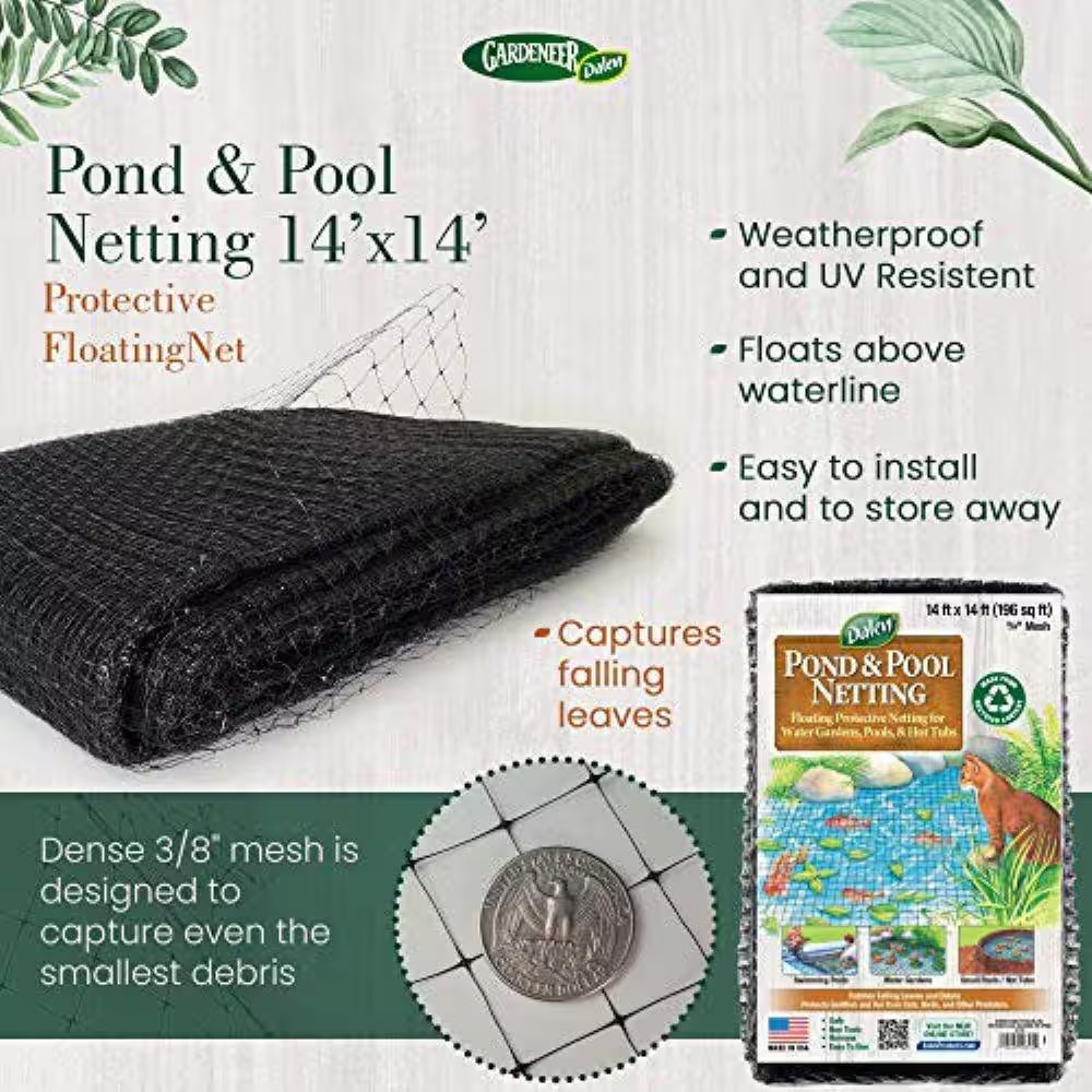 Pool and Pond Netting 3/8 In. Polypropylene Mesh (28 Ft. X 28 Ft. )