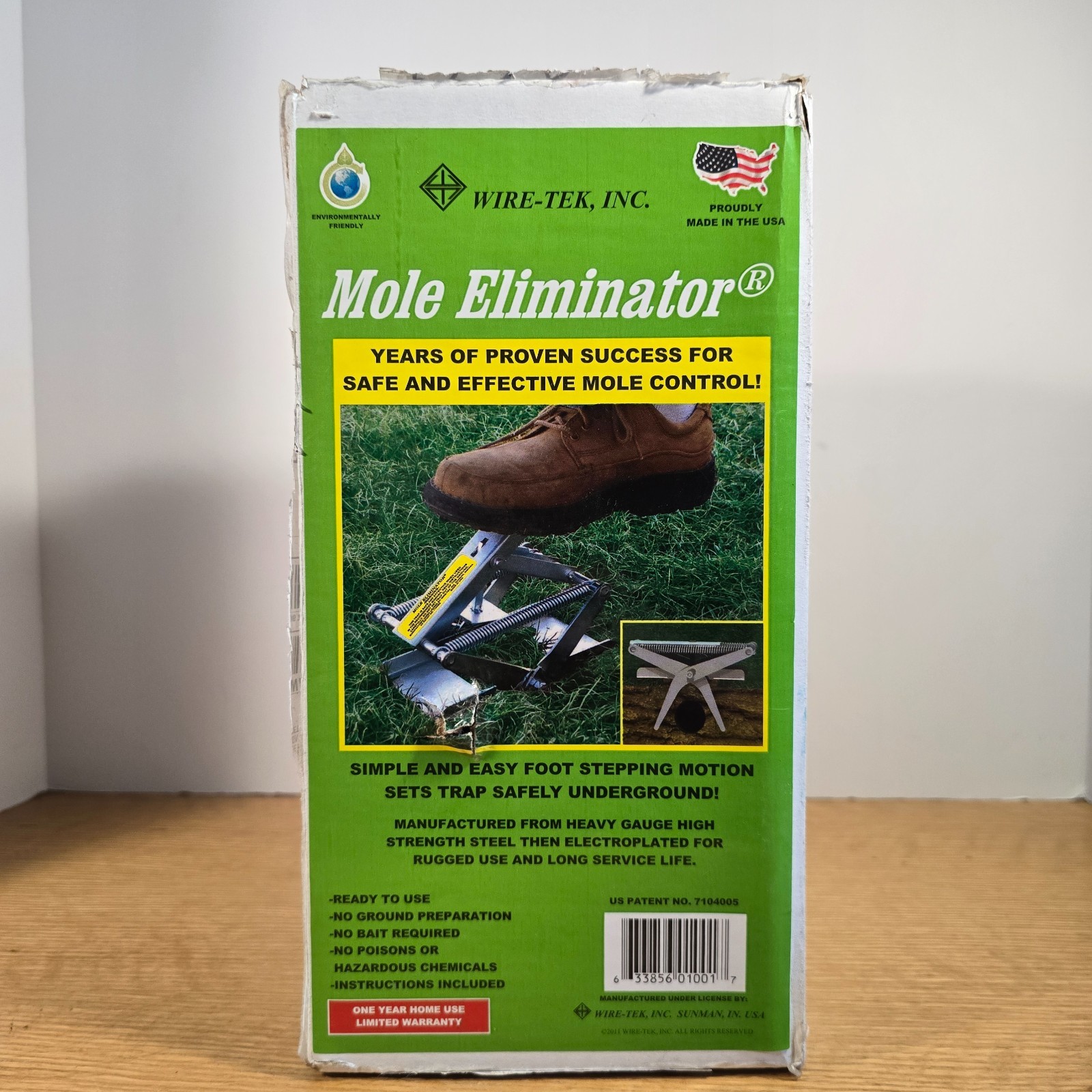 1 Wire Tek 1001 Easy Set Mole Eliminator Mole Trap Lawn Care Made in USA
