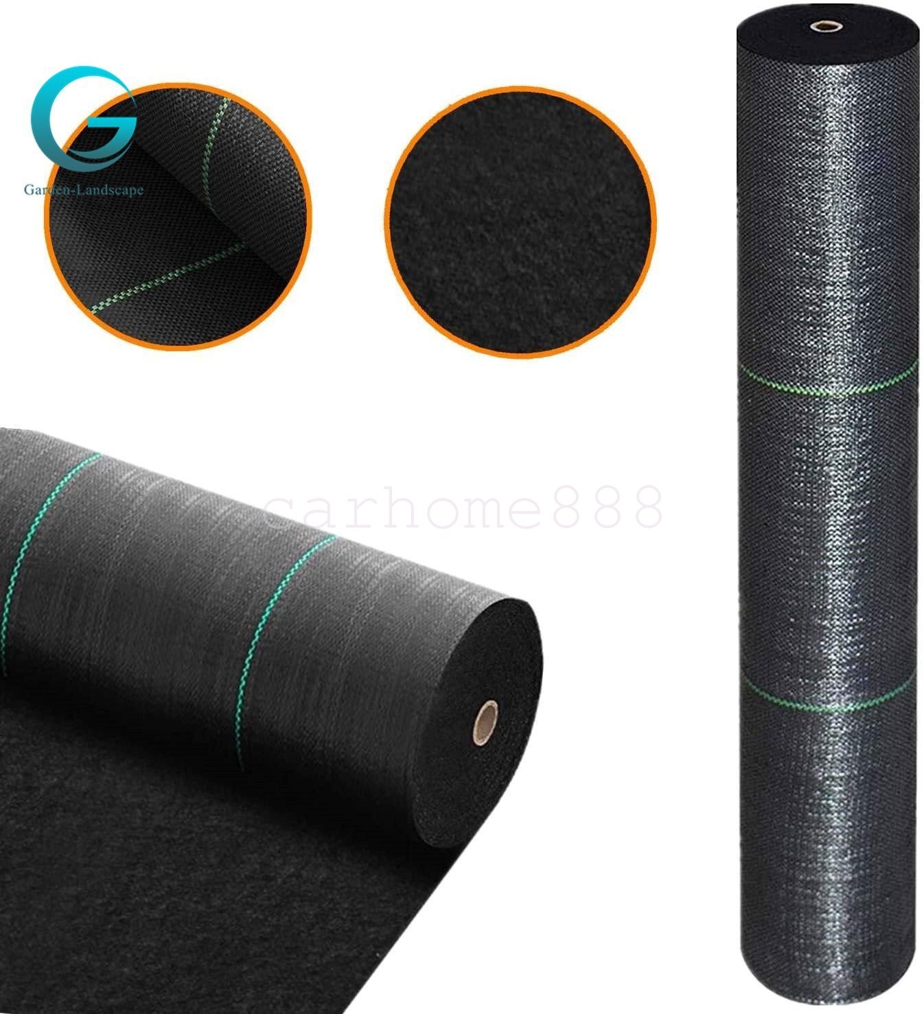 4FT×300FT/600FT Weed Barrier Fabric Landscape Weed Blocker Fabric Heavy Duty 3.2