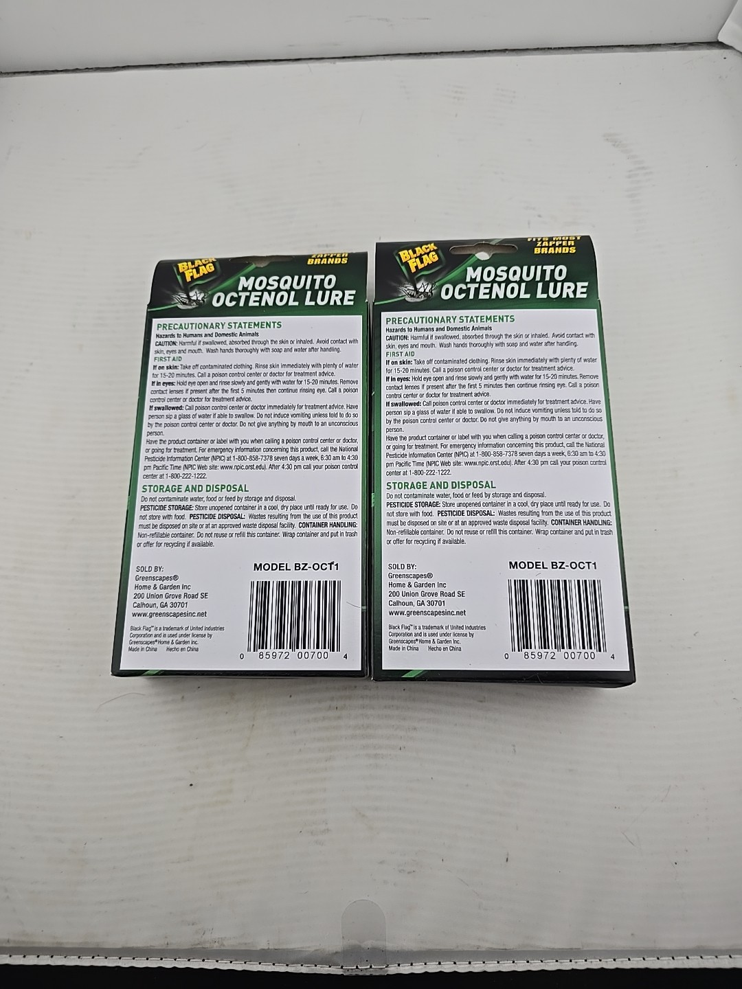 Black Flag Outdoor Mosquito Bait Replacement Lure Lot Of 2 Brand New In Box