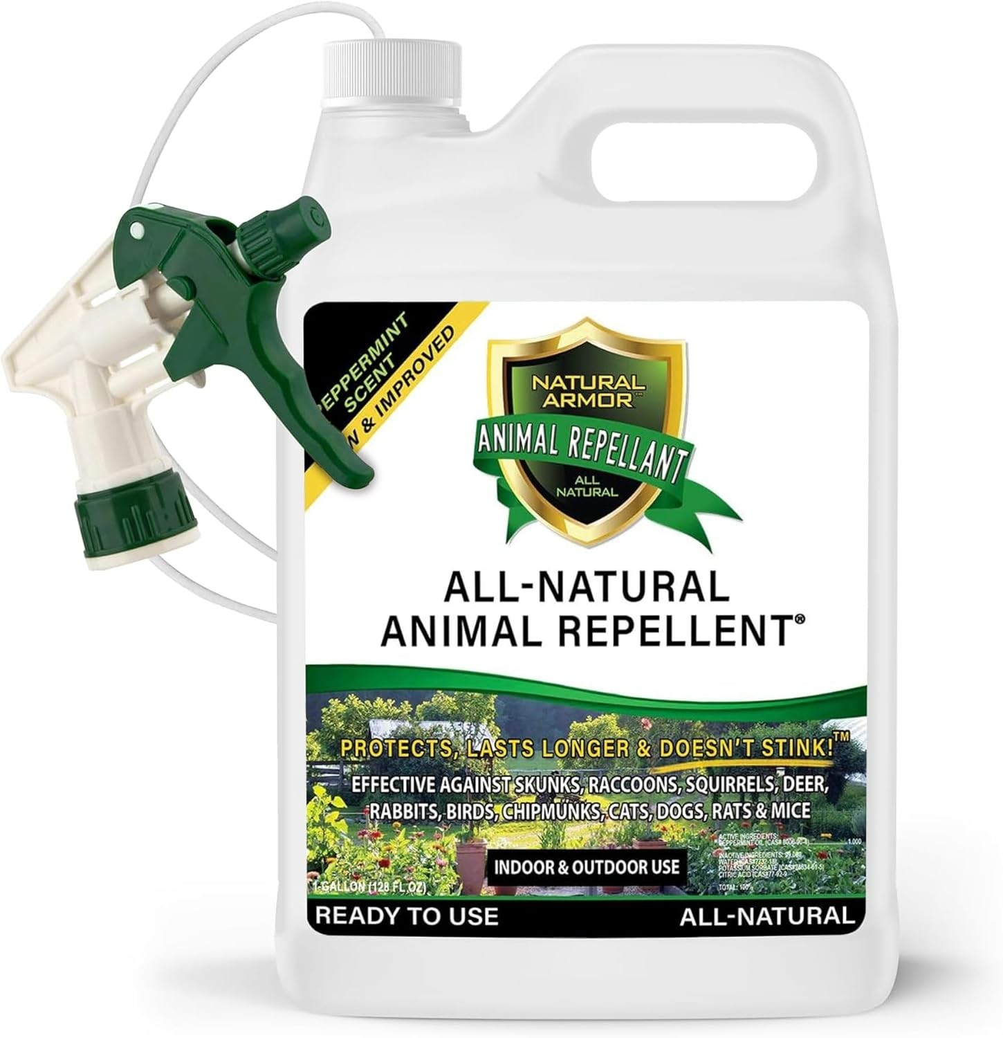 User-Friendly Peppermint Animal & Rodent Repellent Spray 128 Oz – Ready to Use