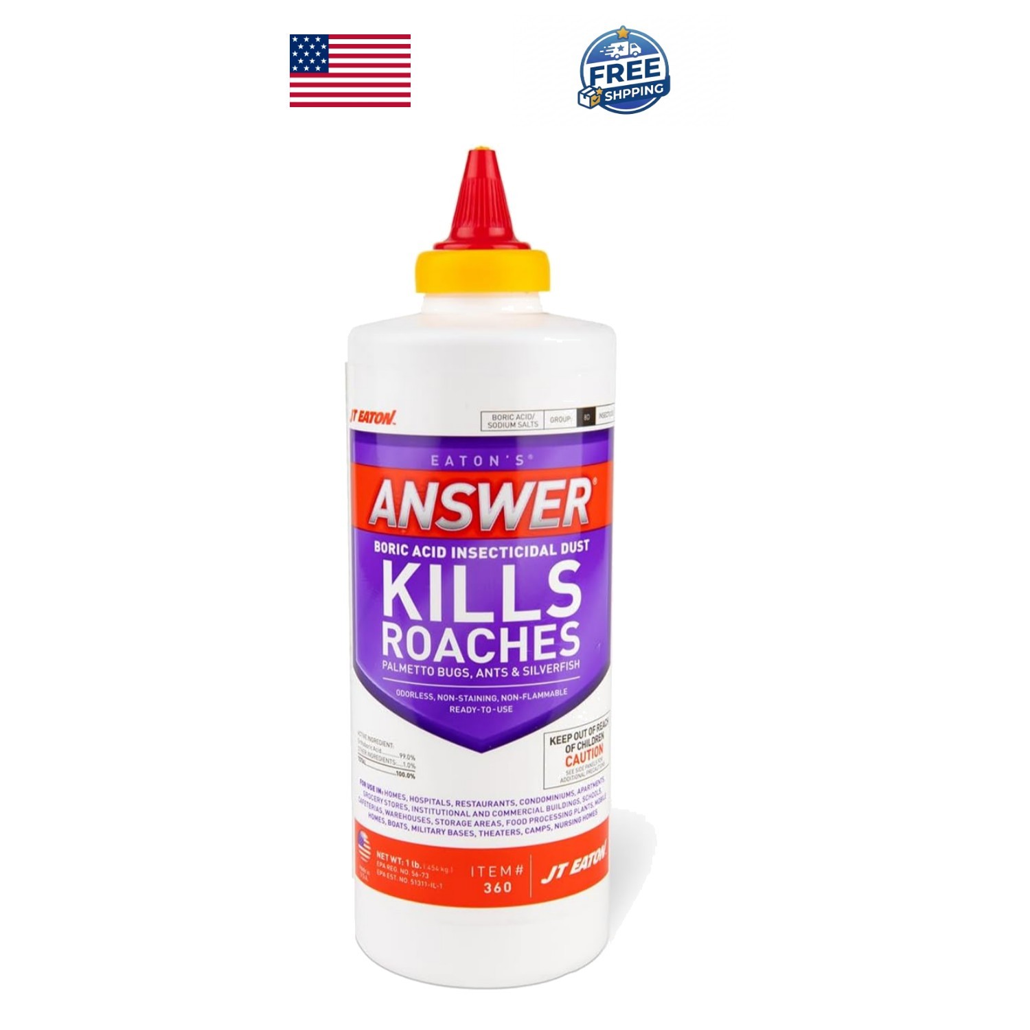 Multi-Purpose Boric Acid Powder – Eliminate Roaches, Ants & Silverfish Safely