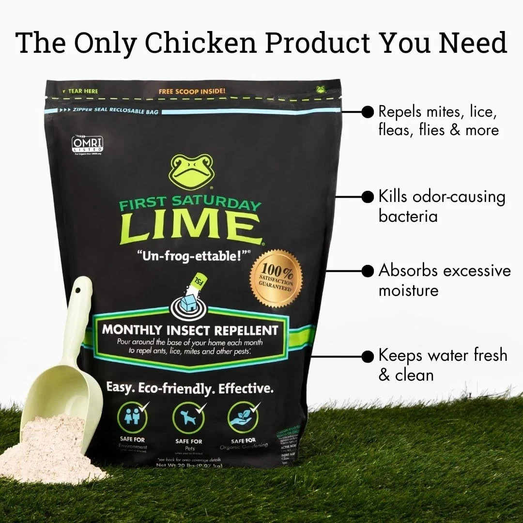First Saturday Lime Insect Deterrent 20LB Monthly Insect Barrier Multi Purpose
