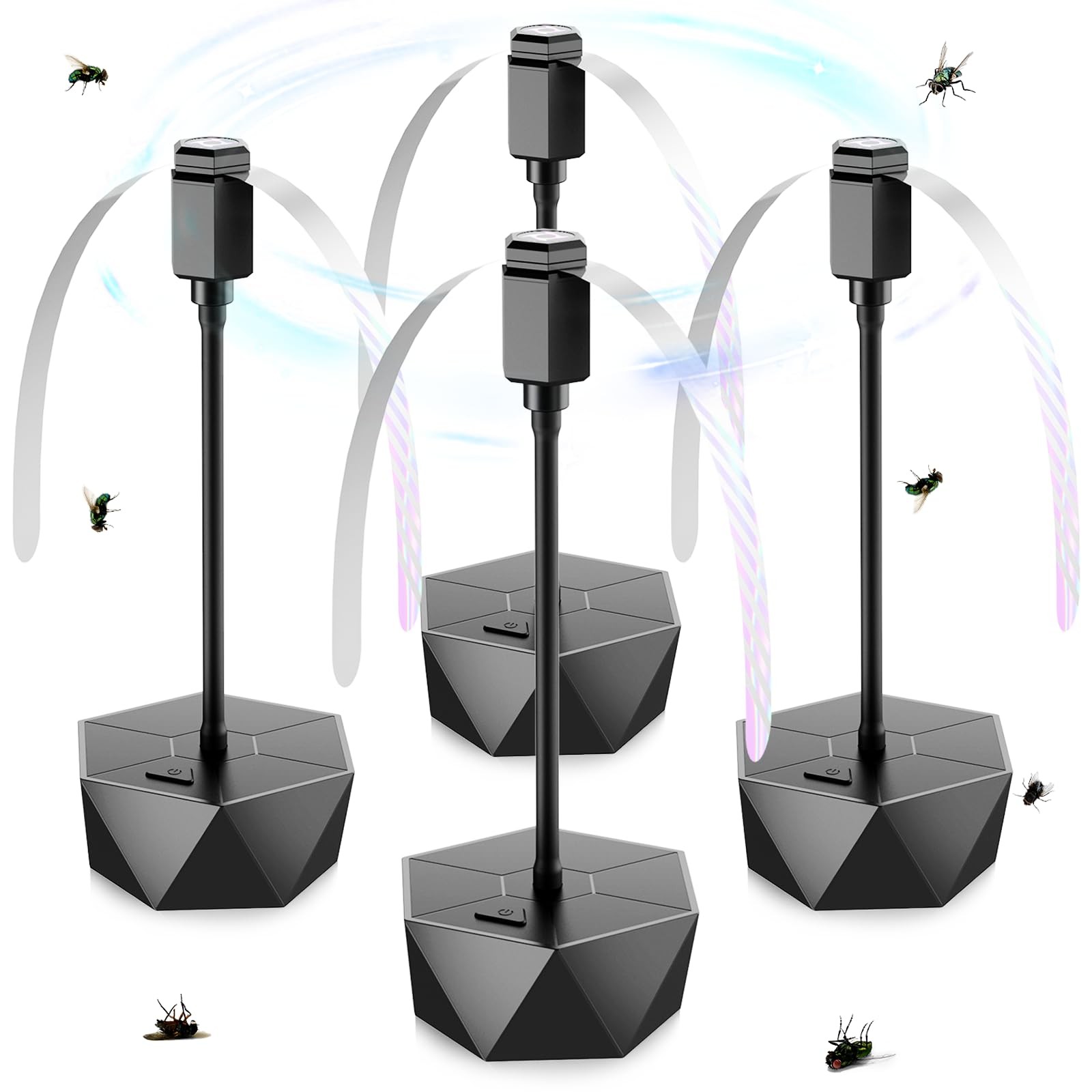 PIMAG Fly Fans for Tables Fly Repellent Fan Outdoor Indoor Keep Flies Away Fly