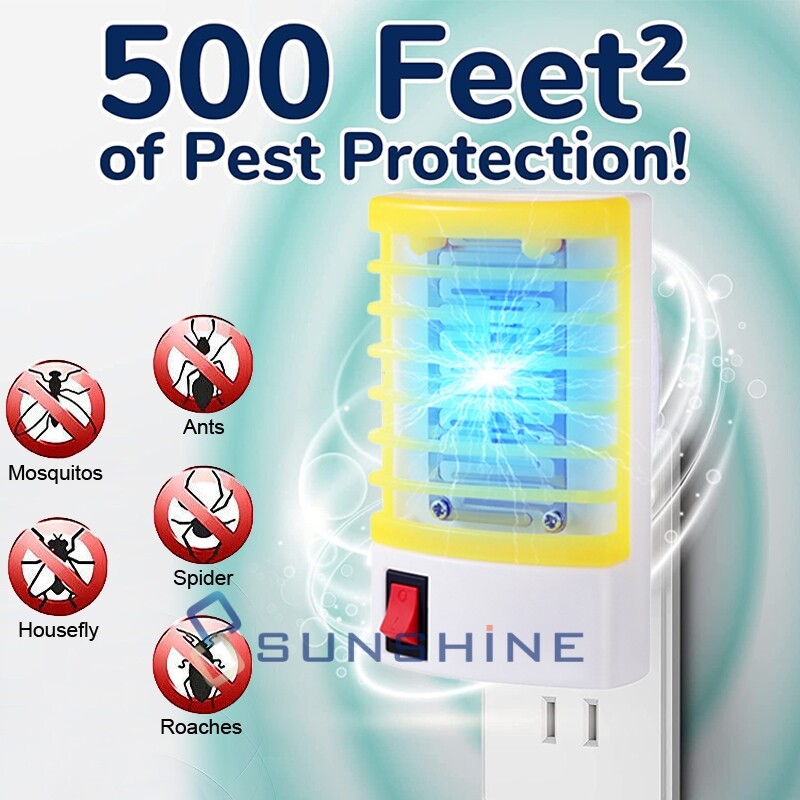 Indoor Plug-In Fruit Fly Insect Trap for Flies, Gnats, Bugs, Repellent UV Light