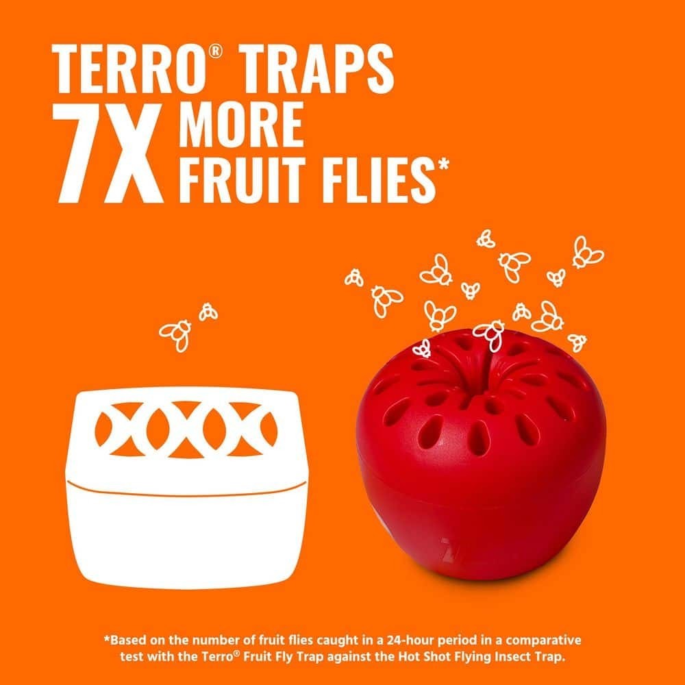 Indoor Fruit Fly Trap, (2-count) , Terro Traps, In Built With Window Sinks…