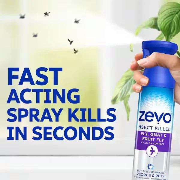 ZEVO 10 oz. Fly, Gnat and Fruit Fly Insect Killer Spray Free Shipping