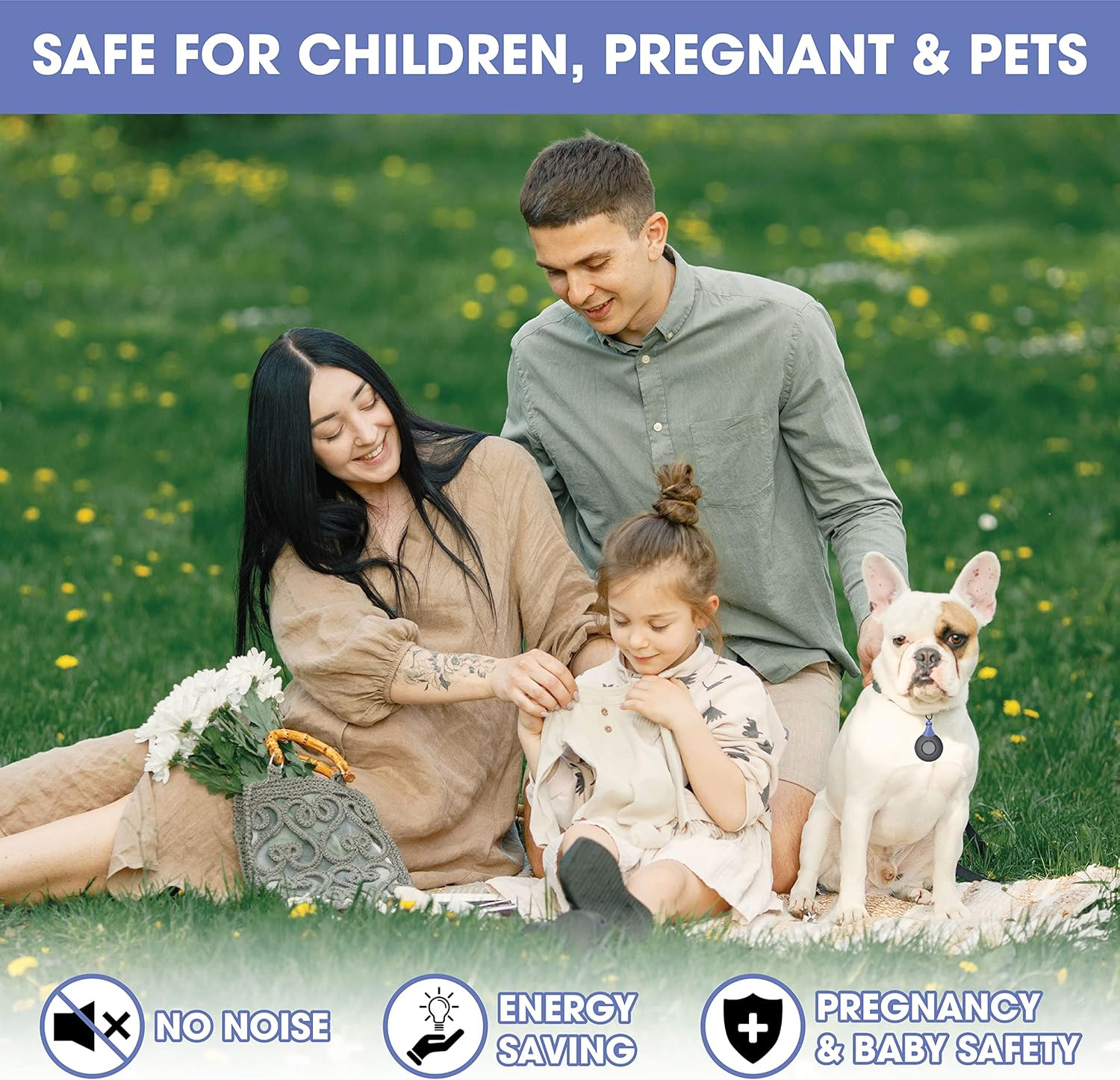 4xAnti Bug Insect Repellent Ultrasonic Pest Flea Tick Repeller for Pets Supplies