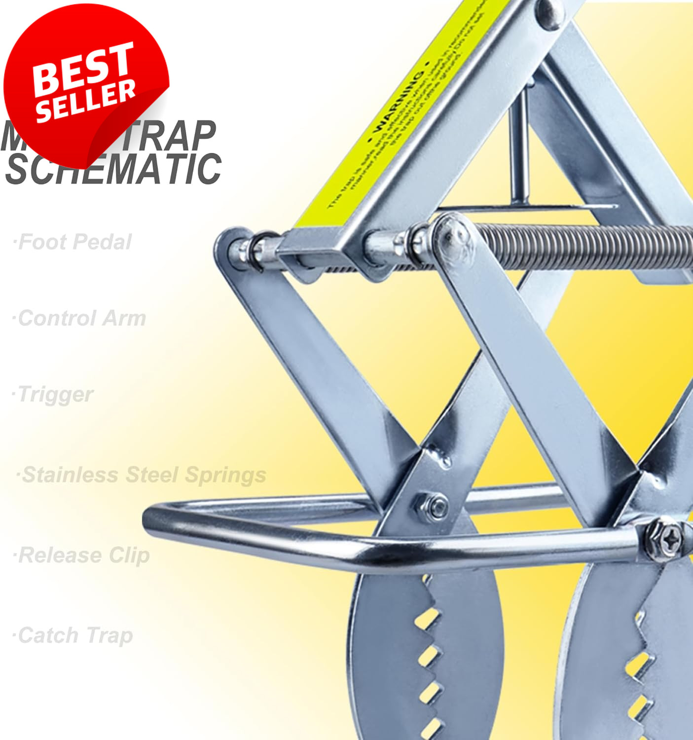 2 Pack Scissor Mole Trap Galvanized Steel Easy Step Setup Lawn Killer – US