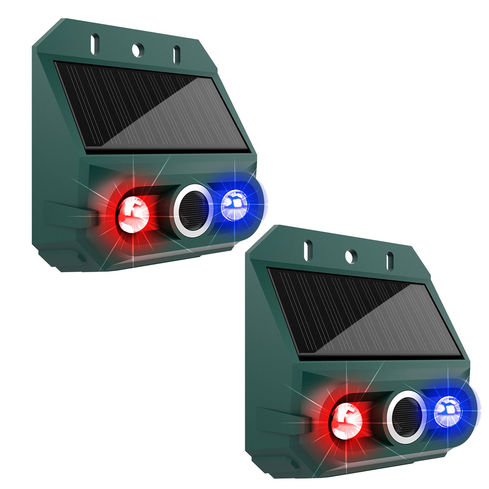 2Pcs Animal Repeller Ultrasonic Solar Power Motion Sensor Deterrents Pest Dogs