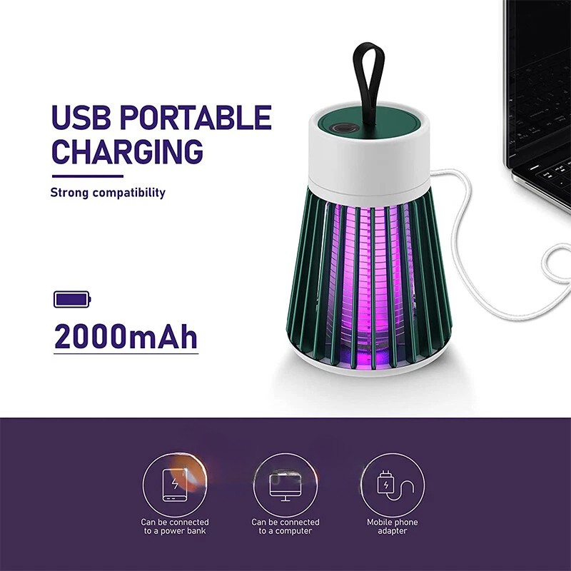 Electric Mosquito Insect Killer LED Light Fly Bug Zapper Trap Pest Control Lamp