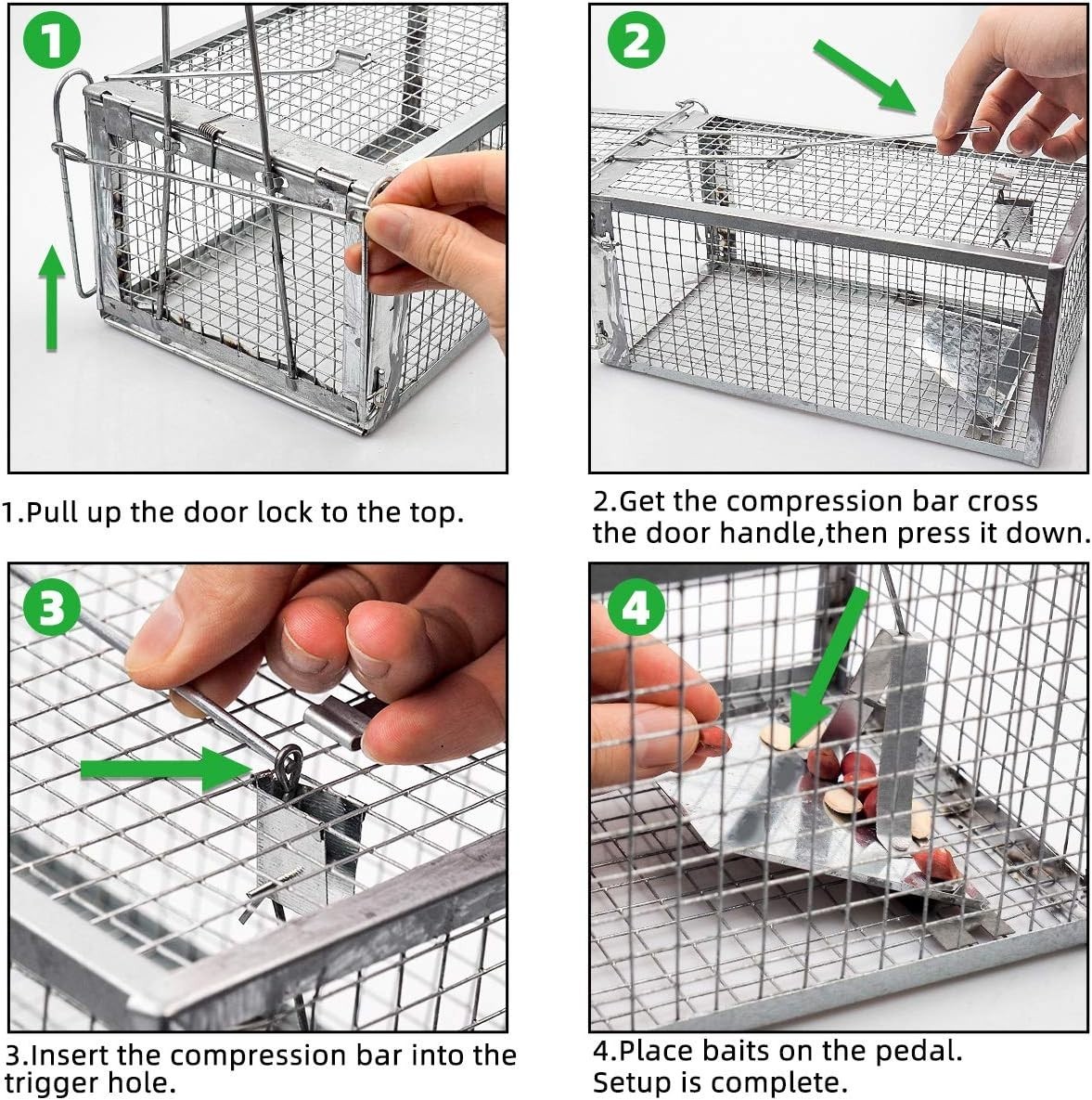 Lightweight Aluminum Chipmunk Trap – 10.5″ Catch and Release Design for Pests