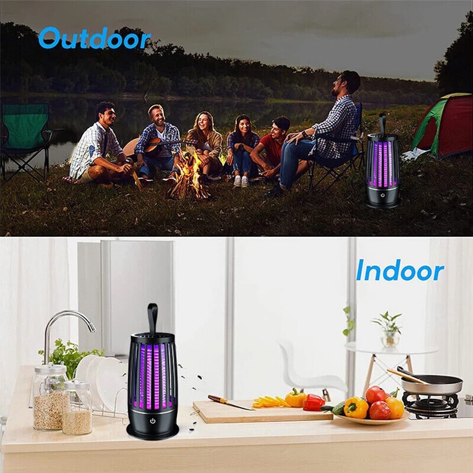2PACK Electric Fly Bug Zapper Mosquito Insect Killer LED Light Control Lamp Home