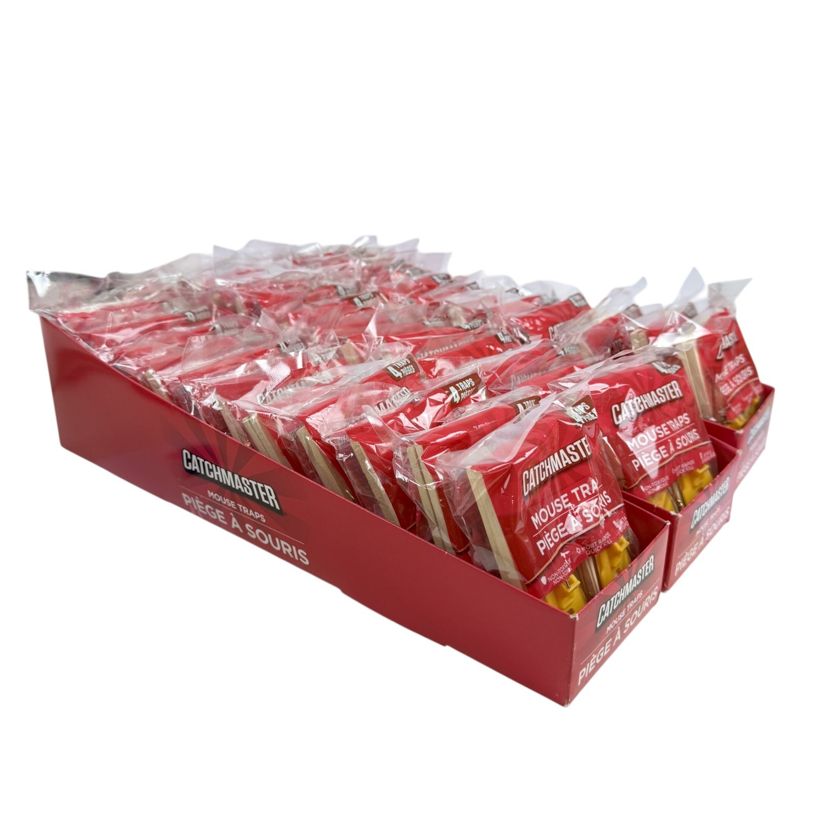 144-Count Catchmaster Mouse Traps Disposable Traditional Kiln-Dried Wood
