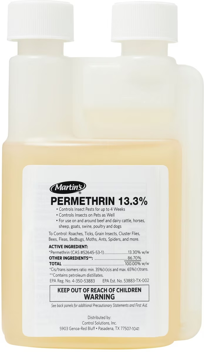 Martin’s Permethrin 13.3% Multi-Purpose Insecticide Concentrate, 8-fl oz bottle