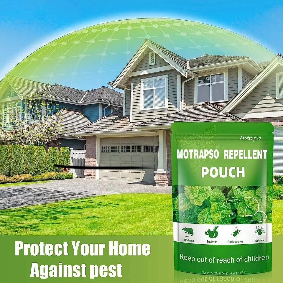 12 Pack Vamoose Natural Rodent Pest Control Repellent Pouch Peppermint Oil