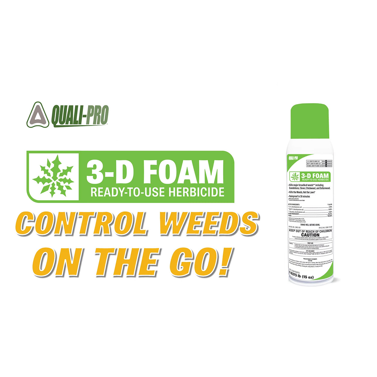 Quali-Pro 3-D Foam RTU Herbicide – 15 oz Can by Control Solutions