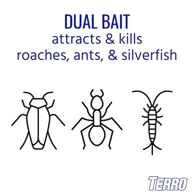 TERRO Ant and Roach 1.72 -fl oz Ready to use Roach bait station 4 -Pack