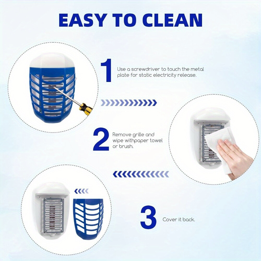 6X Indoor Plug-In Fruit Fly Trap with UV Insect Trap Lamp For Home, Room, Office
