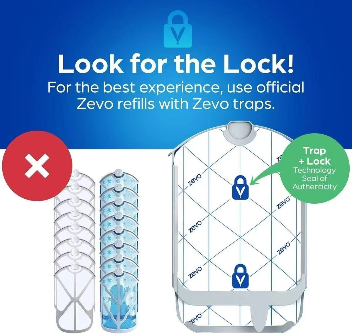 1 Pcs Zevo Flying Insect Trap Refill Cartridges Easy to Use 6 Refill Cartridges