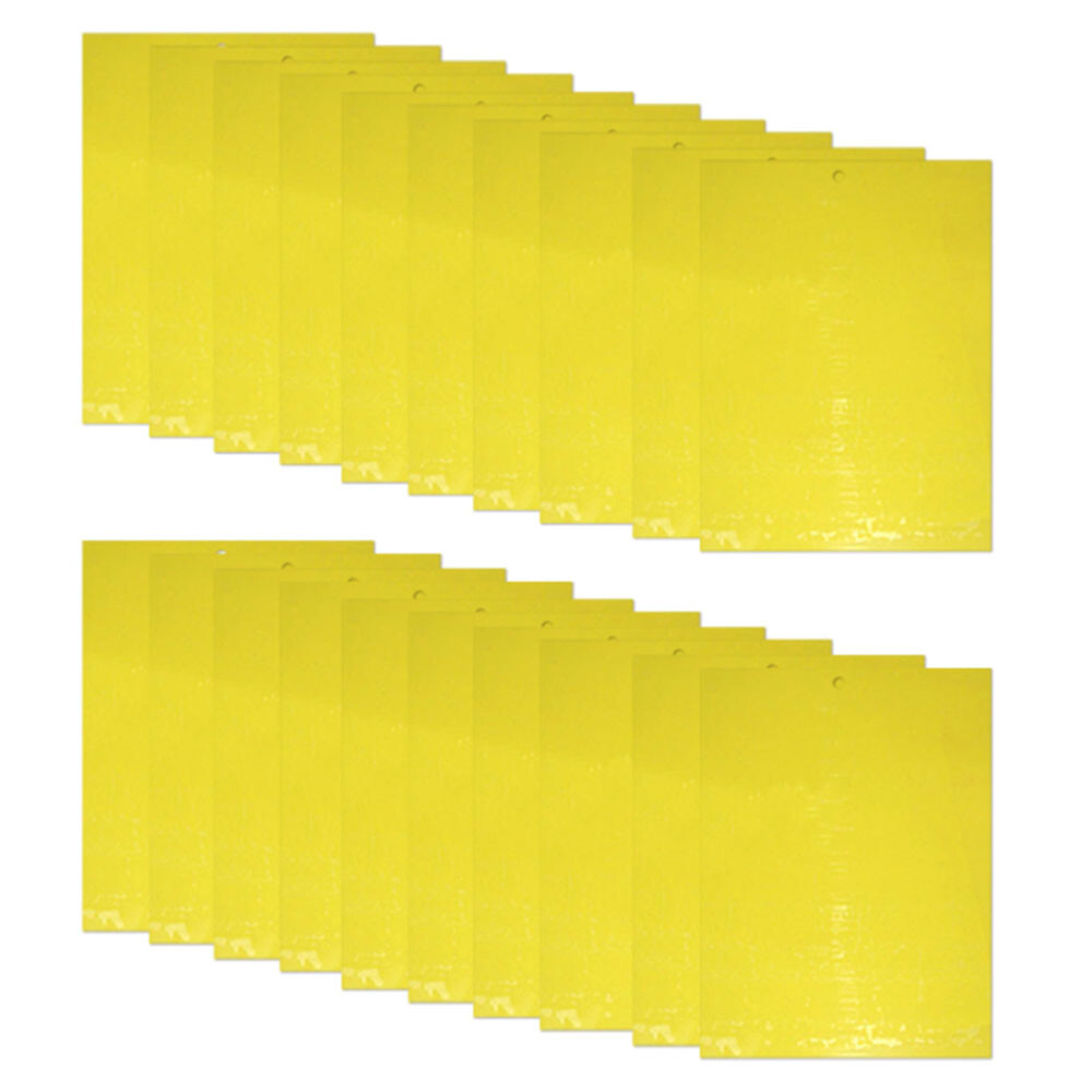 Fly Trap 20 Pcs, Yellow Fly Paper Stickers Catcher Fruit Fly Traps Indoor Non-To