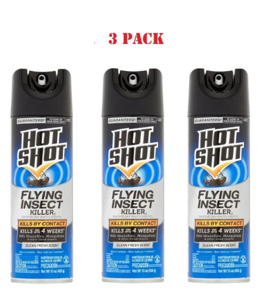 15 Oz. Flying Insect Killer Aerosol, Mosquitos, Houseflies, Wasps, Bees, Hornets
