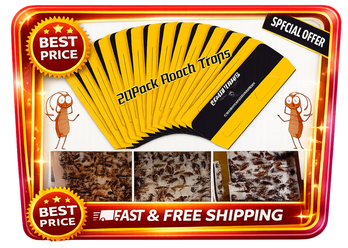 20 Pack Roach Traps, Cockroach Traps Indoor Home, Glue Roach Traps, Child & Pets