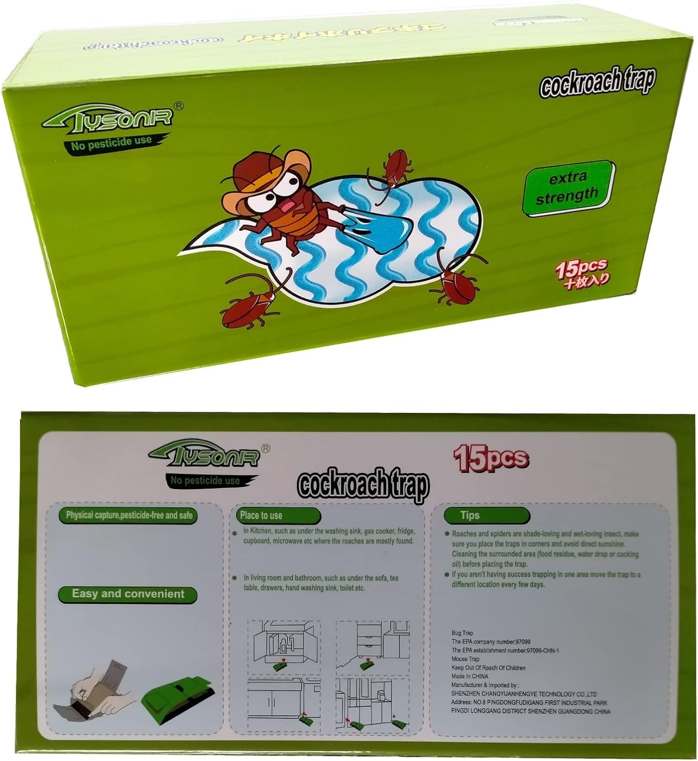 Modern Roach Traps Indoor – 15 Pack Cockroach Motel for Effective Pest Control