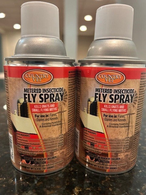 Country Vet Metered Insecticide Fly Spray 6.4oz 2 pack