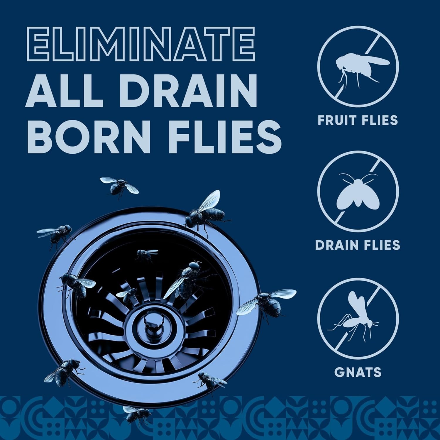 32 Fl Oz Non-Toxic Drain Fly & Gnat Treatment – Safe for All Drains, Home Use