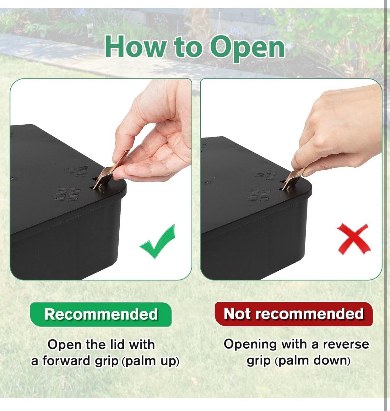 Rat Station Box with Keys, 2 Pack – Safe for Kids/Pets, Reusable, Indoor/Outdoor