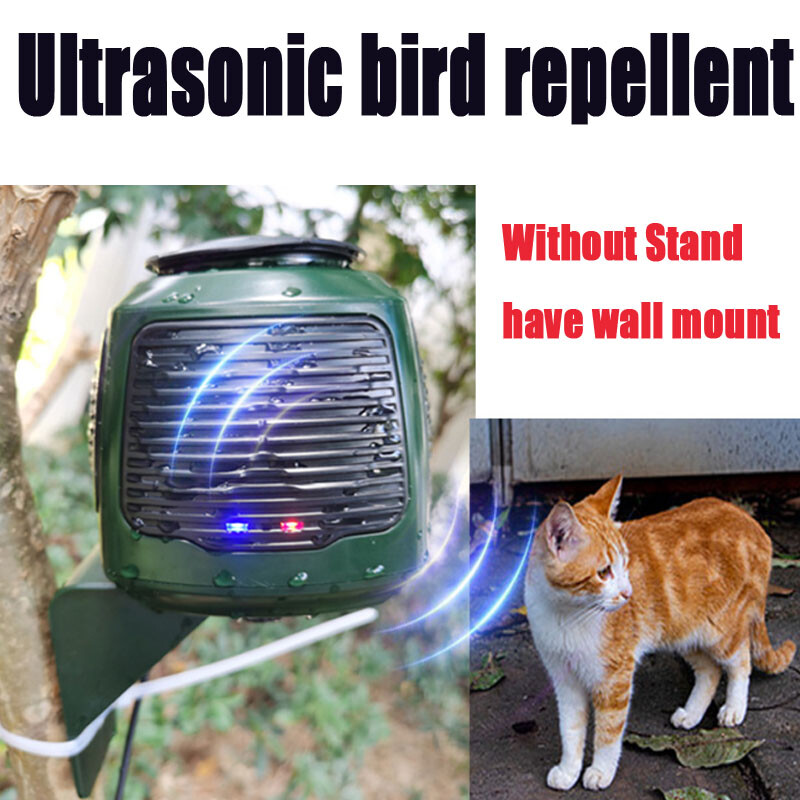 1PCS High-power and high-efficiency 8 loudspeaker ultrasonic bird repellent