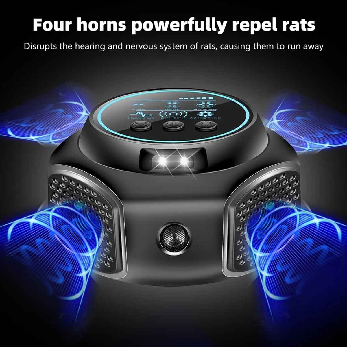 Pest Repeller Mouse Blocker Rat Deterrent 4-in-1 Ultrasonic Rodent Repellent