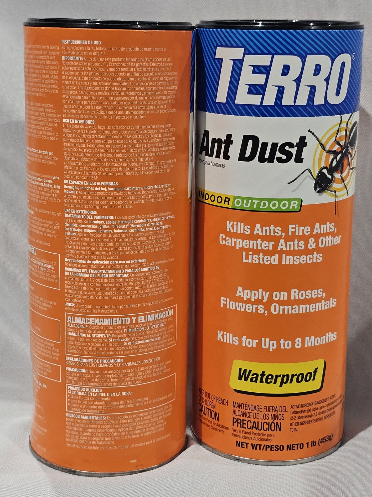 x2 Terro Ant Dust Indoor/Outdoor Use Kills Ants, Fire Ants, Carpenter Ants 1 lb