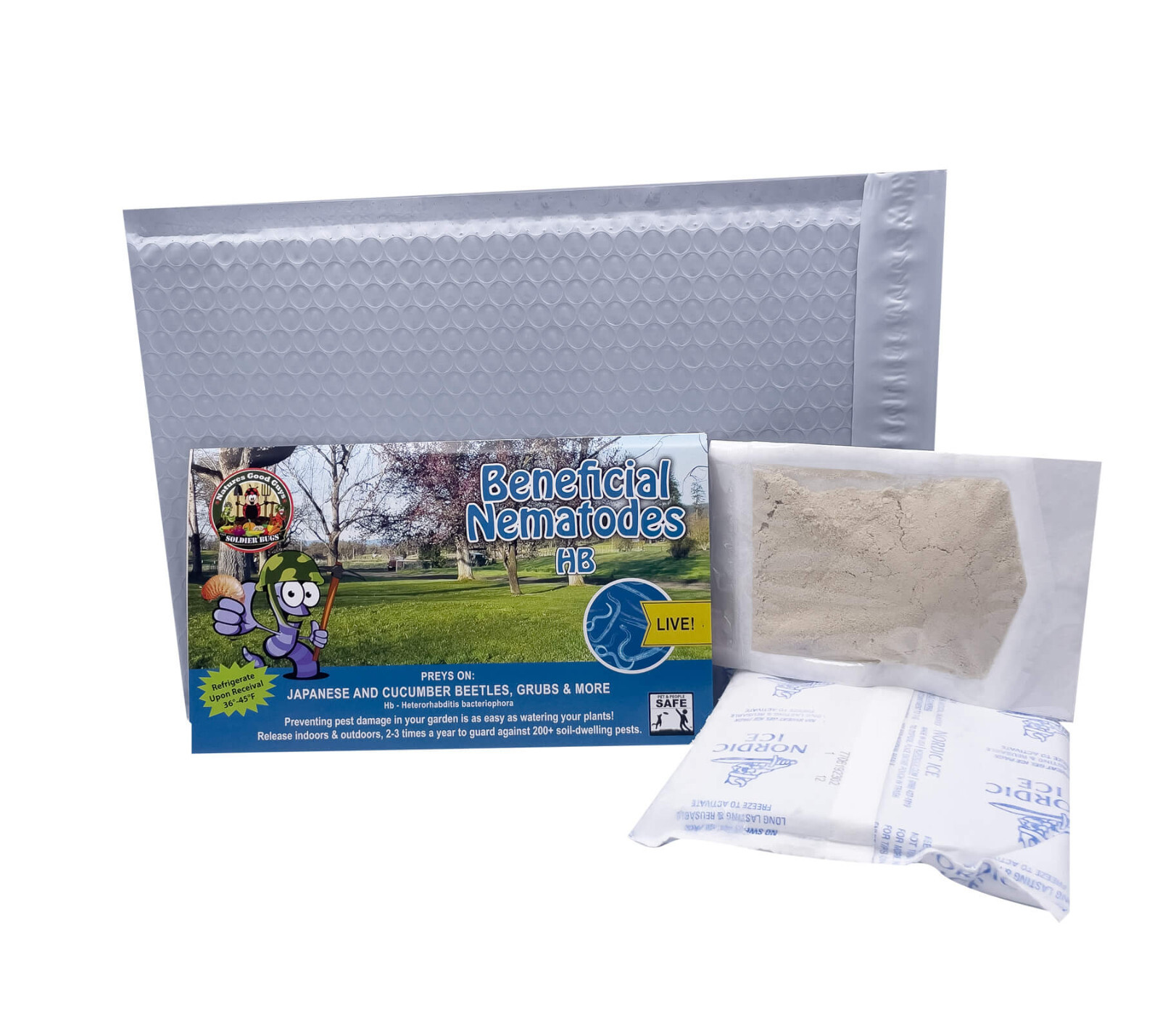 25 Million Beneficial Nematodes HB – Targets Beetles, Grubs & More