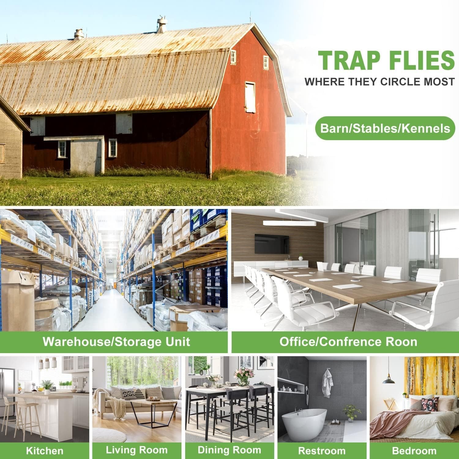 35XL Fruit Fly Traps – Crystal Clear, Non-Toxic & Efficient for Indoors