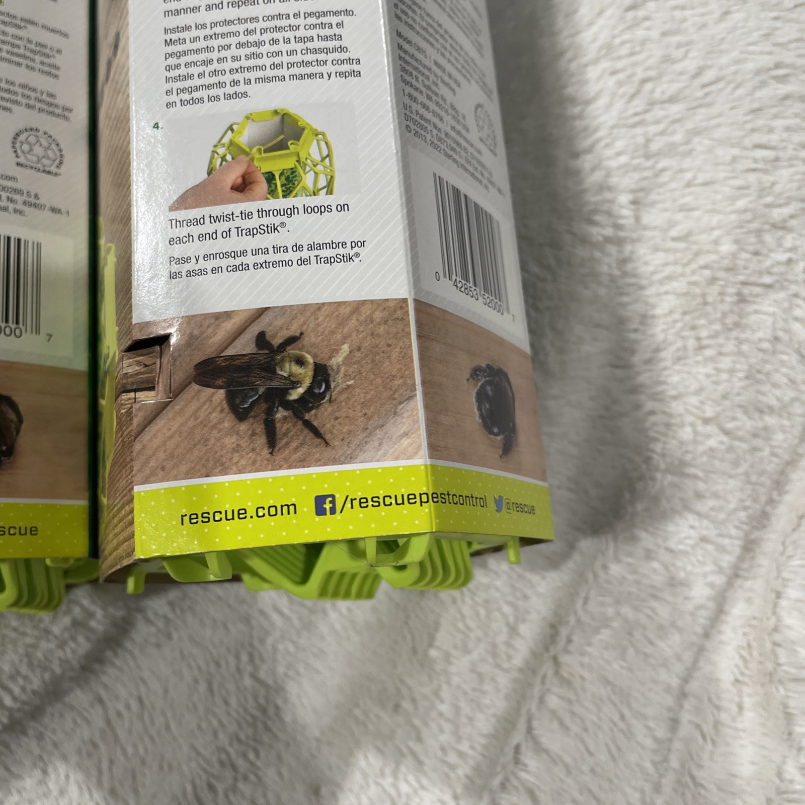 RESCUE! Carpenter Bee TrapStik – Catches Carpenter Bees. 2 Pack