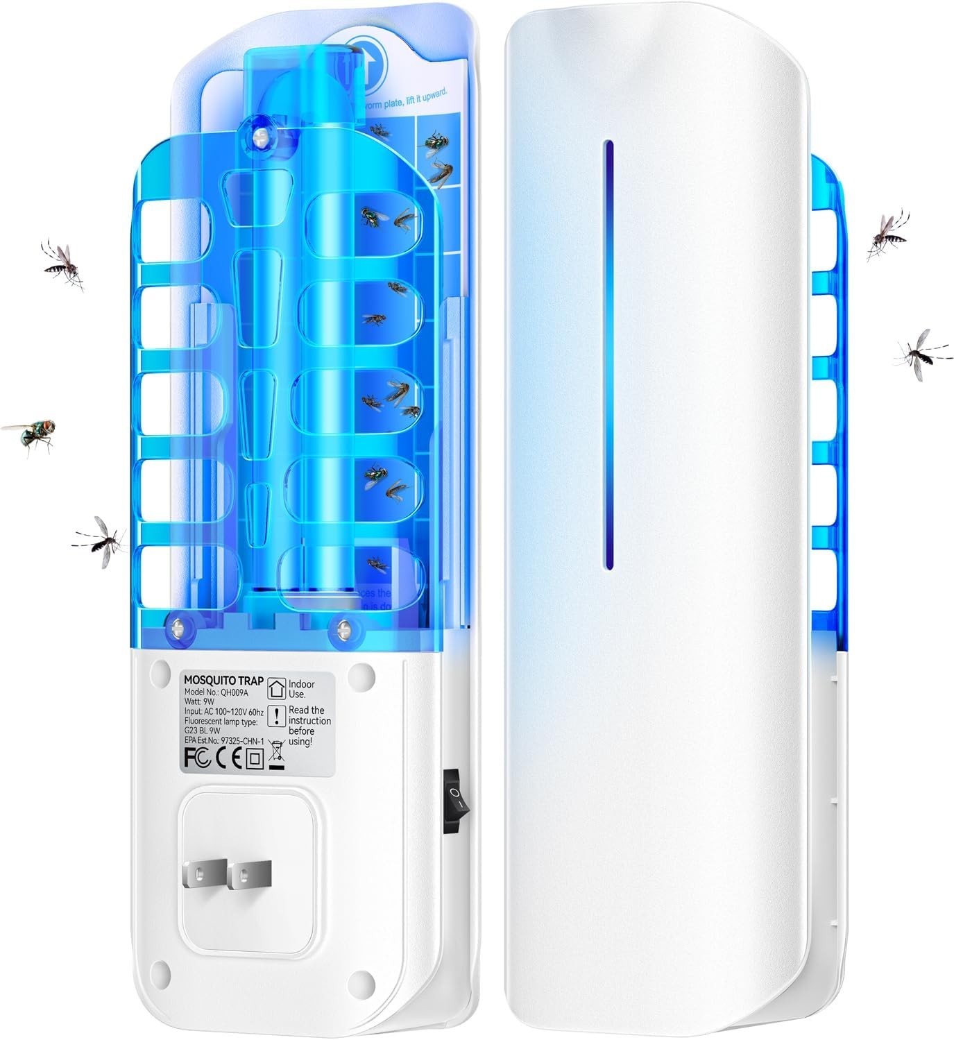 Sleek Plug-in Flying Insect Zapper with 10 Refill Boards – Modern Home Essential